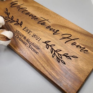 Personalized Cutting Board, Engraved Cutting Board, Realtor Closing Gift, Realtor Gift, Gift for Home Buyer, Bridal Gift, Wedding Gift