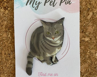 Personalised pet pin, keyring or print | personalised pet | pet keyring | pet pin | pet print