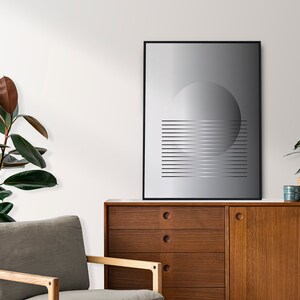 Canvas Wall Art Mid Century Color Blocks & Abstract Shapes Illustrations Print Modern Art Minimalist Decor, digital download