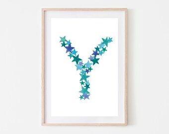 Letter Y Wall Decor Etsy