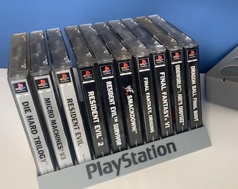 Playstation 1 Game Holder 10 Slot Display Stand 1 PS1