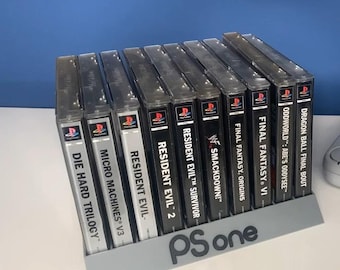 PSone Game Holder 10 Slot Display Stand Playstation 1 PS1