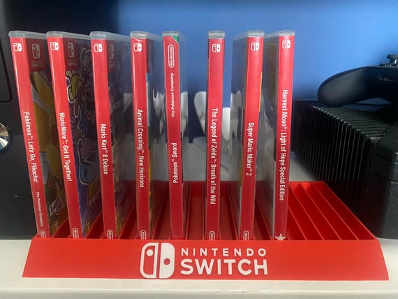 15 or 20 Slot Nintendo Switch Game Case Holder Display Stand