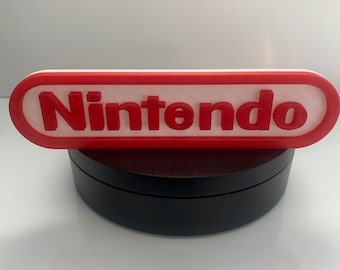 Nintendo Logo Display Games Room Sign FREE SHIPPING