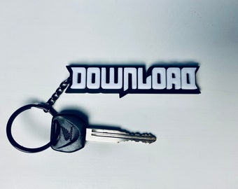 Download Festival Key Ring Chain - Perfect for Rock, Alternative, and Emo Music Festival Lovers!