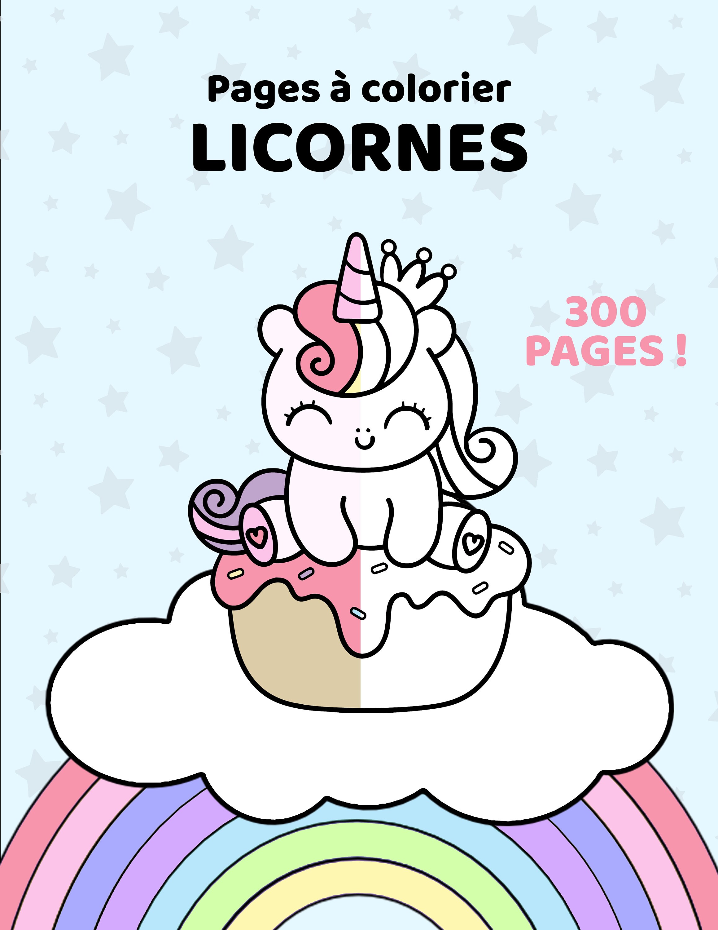 300 pages of unicorn coloring etsy