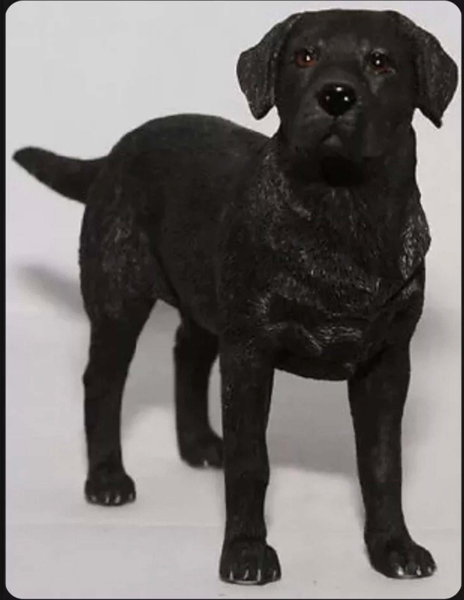Black Labrador Dog Ornament Figurine Standing Dog Studies - Etsy UK