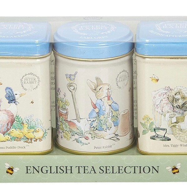 New English Teas Beatrix Potter Mini boîte à thé cadeau, Earl Grey, 70 grammes