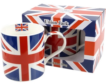 London Union Jack Flag Regal Mug Commemorative Memorabilia Souvenirs Coffee Cup Home Decoration Boxed Gift