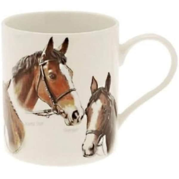 Leonardo Gift Collection Classic Race Horses Fine China Mug in Gift Box