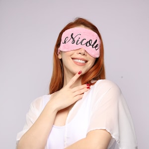 Personalized Fur Sleep Mask: Custom Eye Mask, Bachelorette Gift