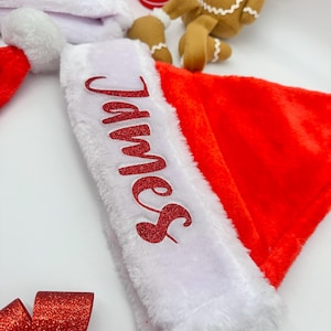 Custom Kids and Adults Christmas Hats – Personalized Santa Hats for Boys, Girls & Families