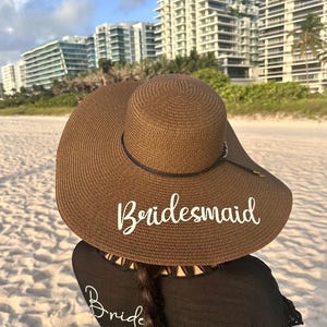 Cappelli da spiaggia floppy - personalizzati per feste nuziali