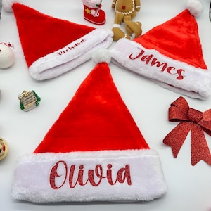 Personalized Santa Hats for Kids – Family Christmas Gift & Holiday Cheer