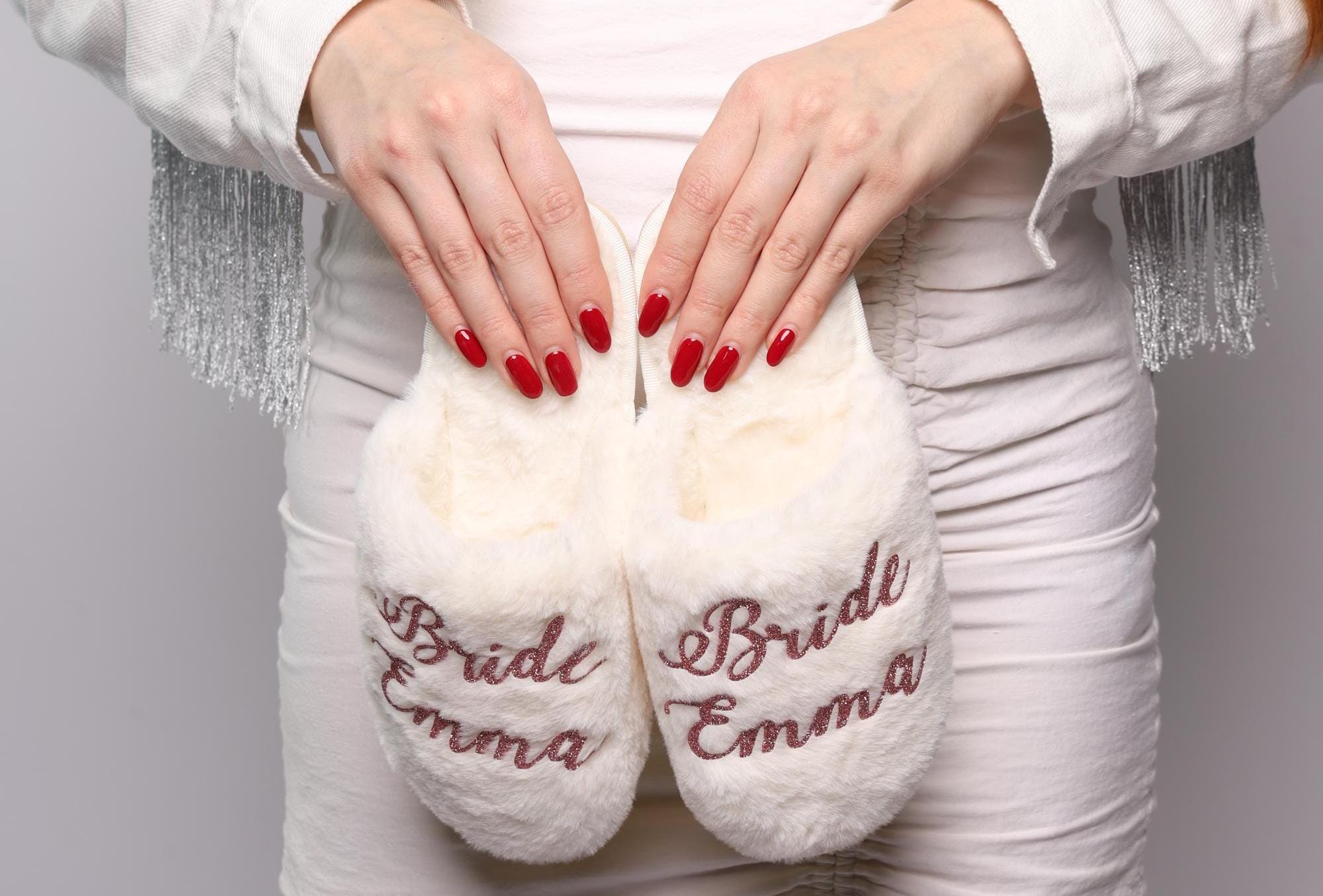 Rose Gold Slippers Etsy