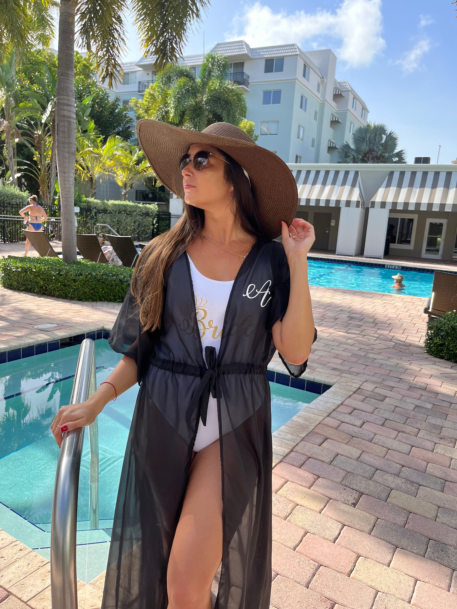 Cover Ups With Names Custom Long Beach Cover Ups Bride Squad Etsy