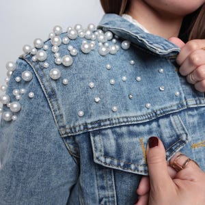 Till Death Do Us Part’ Custom Bridal Denim Jacket – Personalized Gift for Brides