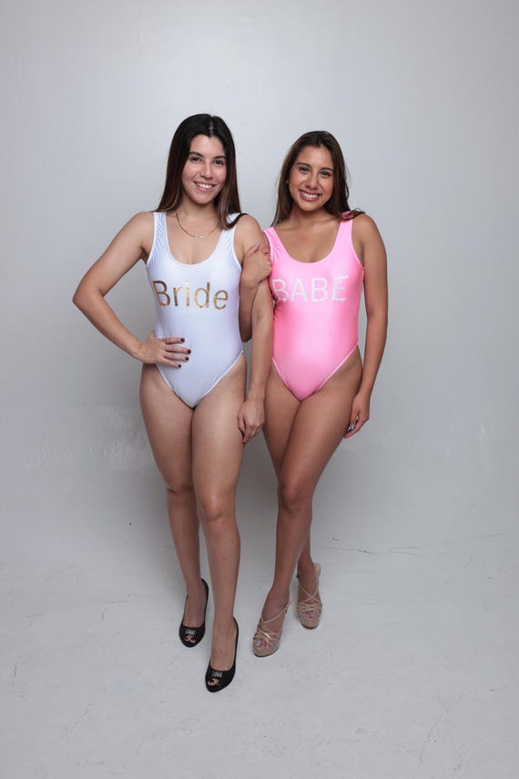 Elegant Bridal Party Matching Swimsuits – Bride Bride Squad