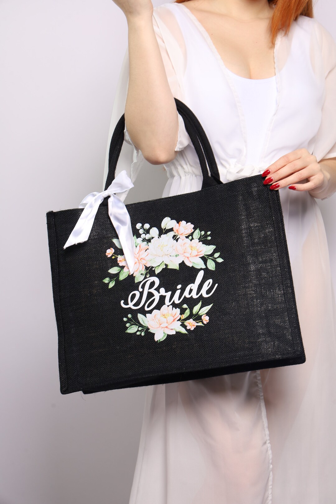 Personalized Bridesmaid Tote Bag: Wedding Day Gift - Etsy