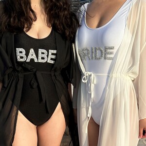Bride Squad Swimsuit: Bachelorette Party Matching One Piece