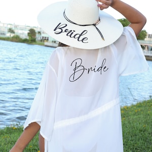 Customized Long Cover ups, Bachelorette Coverups, Bridesmaid gifts, Bride Squad Coverups, Bachelorette Party Dresses, pool dresses, beach