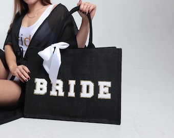 Personalisierte Braut Einkaufstasche: Hochzeitsgeschenk, Strandtasche
