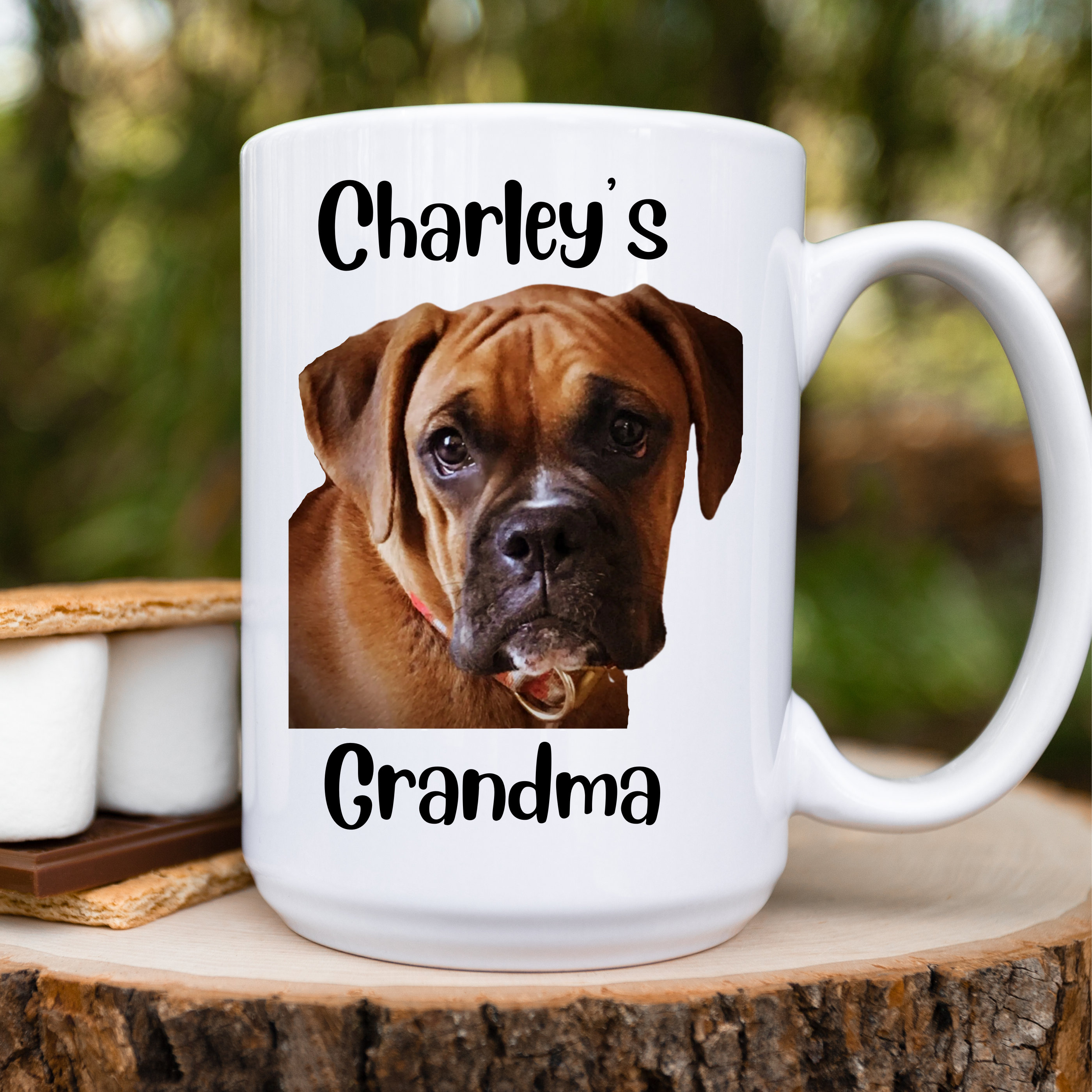 Personalized Dog Portrait Mug, Custom Dog Photo Mug, Customized Pet