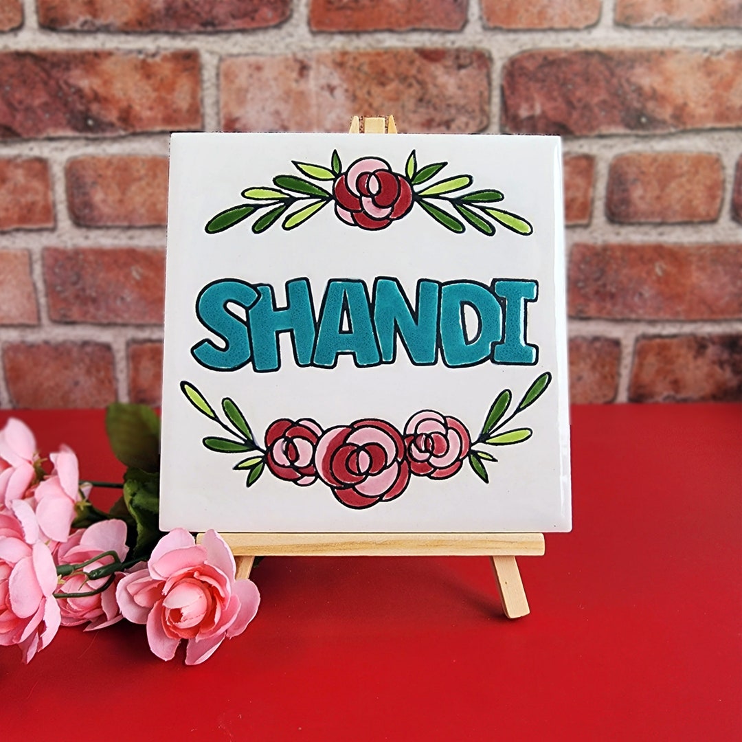 Custom Name on the 6x6 Ceramic Tile - Etsy
