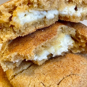 Cheesecake stuffed snickerdoodles, sweet treat,   1 dozen