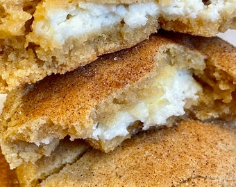 Cheesecake stuffed snickerdoodles, sweet treat,   1 dozen