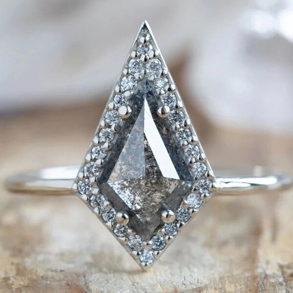 Lab Grown Salt and Pepper Diamond Etsy