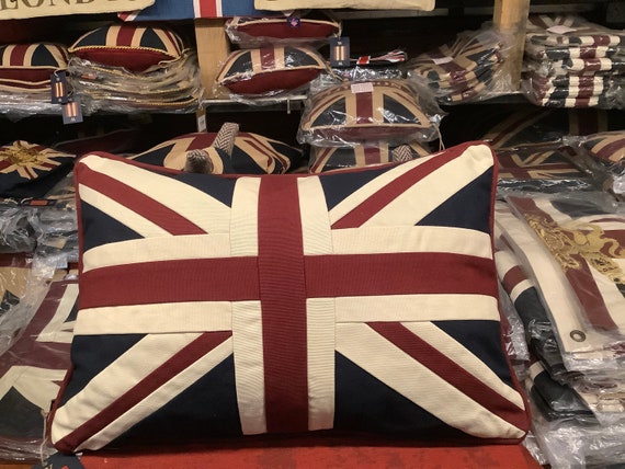Union jack tapestry cushion sale