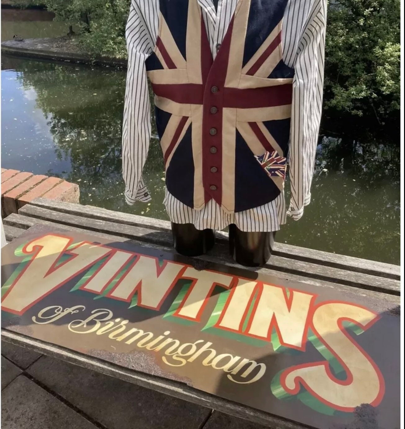 Union Jack Textile Mens Waistcoat by Woven Magic Etsy
