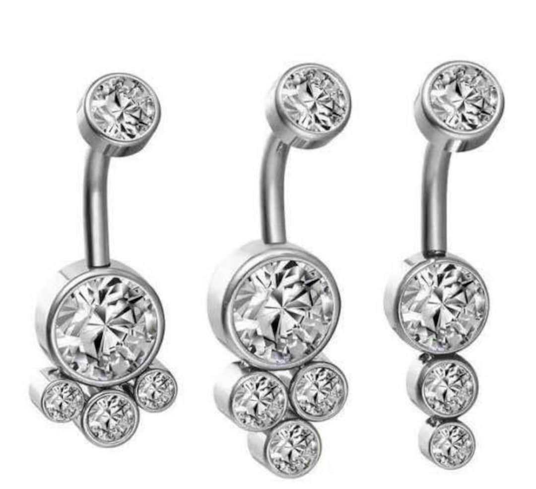 G23 Titanium Navel Piercing, Belly Button Ring, Cat Claw Style Belly