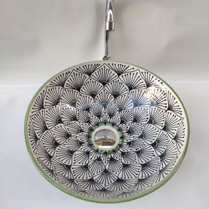 Peacock vessel sink design to Add a Unique female Touch to Your Home with a Handcrafted Moroccan Choumisa design