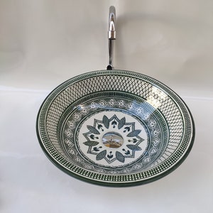 Add a Unique female Touch to Your Home with a Handcrafted Moroccan Rita Sink!