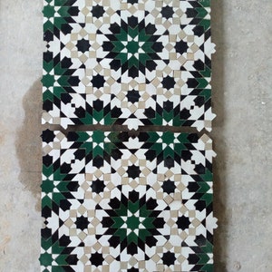 Handmade 12" x 12 " backsplash tiles for outdoor / indoor walls