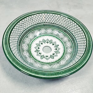 Bathroom vessel sink emerland - basin ceramic 100% handmade - modern bathroom- mid century modern Flair