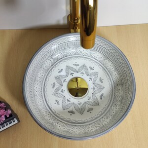 Exclusive colour handmade round store sink-trending grey design in unique excellency of handmade