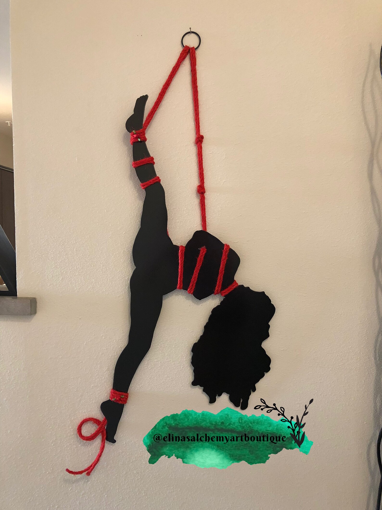 Flexible Fifi. Shibari metal art hanging wall decor. Shibari | Etsy