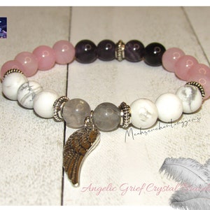 Grief Crystal Healing Pendant Bracelet