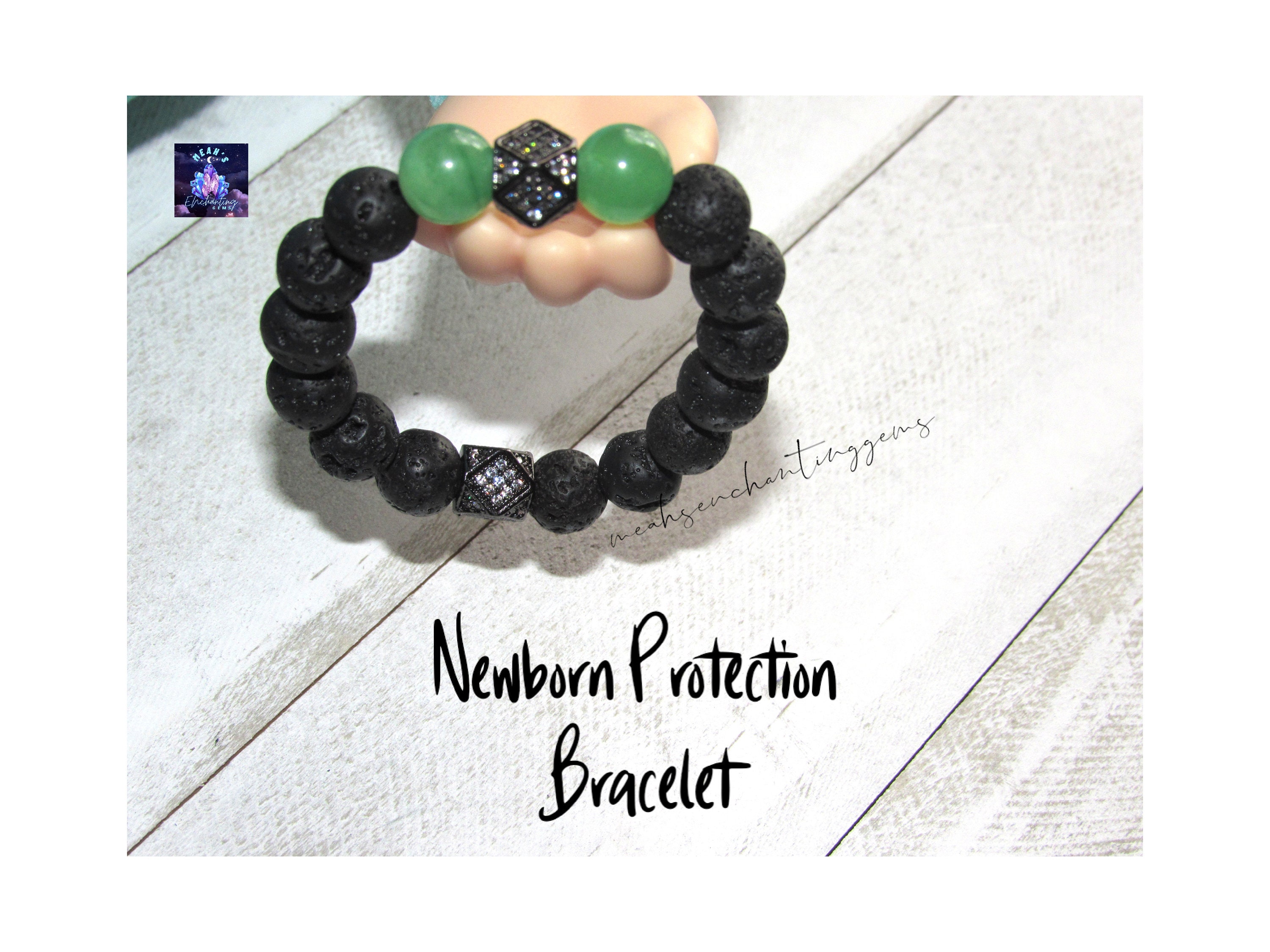 Newborn and Children Crystal Bracelet Etsy Australia