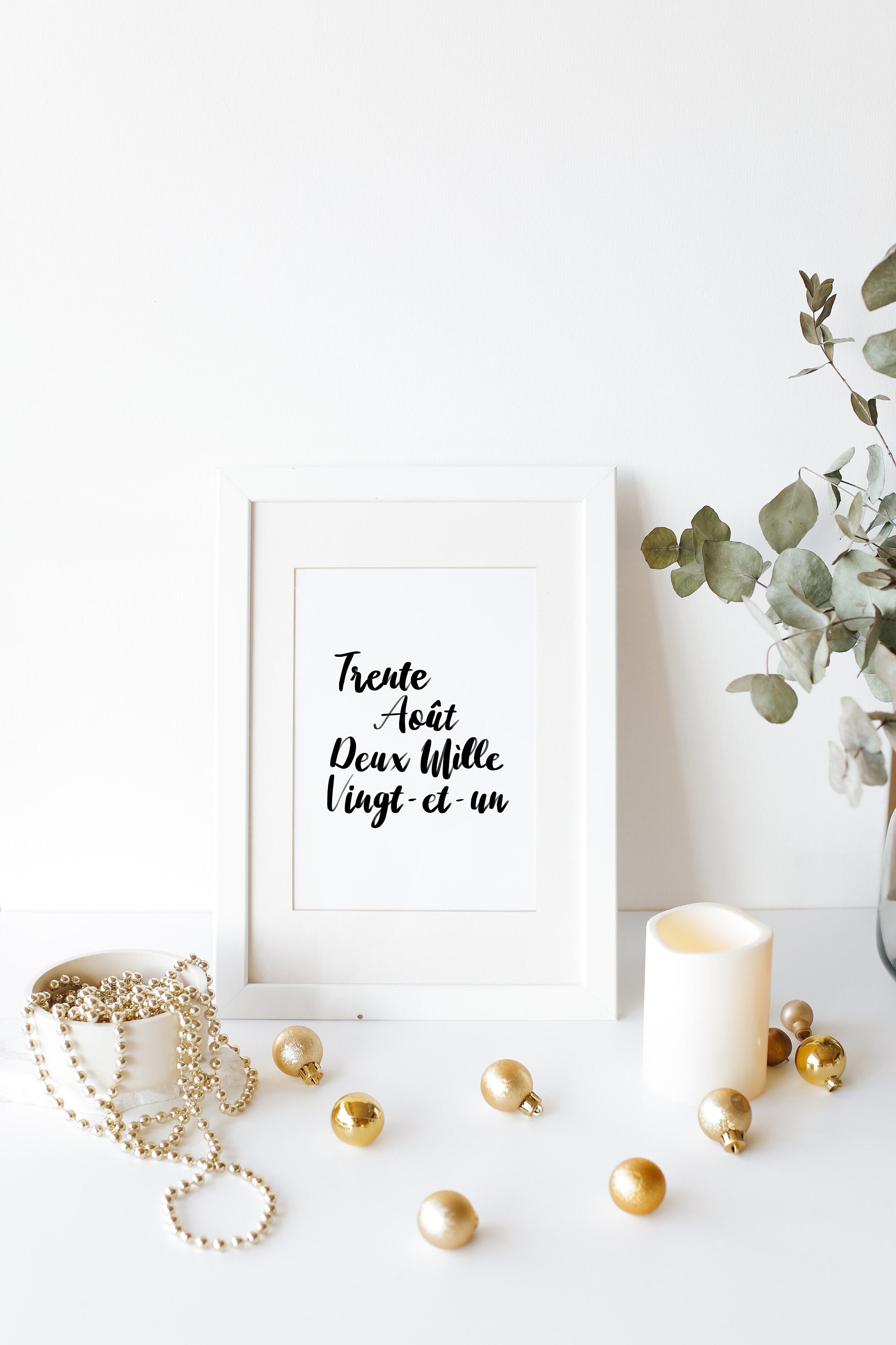 Affiche Personnalisée - Date Feutre