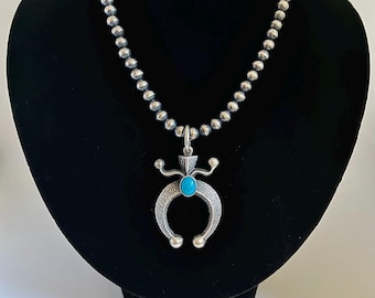 AARON ANDERSON Tufa Cast Sterling Silver NAJA Cross Pendant + 18