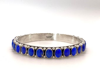 Vintage Dan Dodson Lapis Lazuli Bangle Bracelet