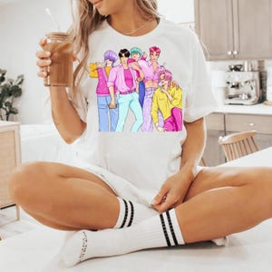 Saja Boys Kpop Demon Hunters Tshirt Gift For Women, Saja Boys Huntrix Pin, Mira Pullover For Zoey, Saja Boys Fan Gifts, Demon Hunter Merch