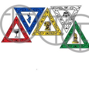 Ordine della Stella d&#39;Oriente O.E.S. 5 Eroine tutti e 5 i punti stella Emblema file PNG