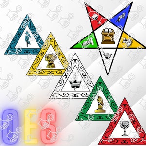 Order of Eastern Star Pointed up 5 Heroines tumbler wrap