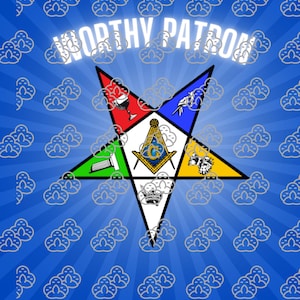 Worthy Patron OES Order of Eastern star Tumbler design