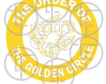 Archivos digitales Archivo de corte SVG instantáneo Descargar El logotipo fraternal de la Orden de las Hermanas del Círculo Dorado